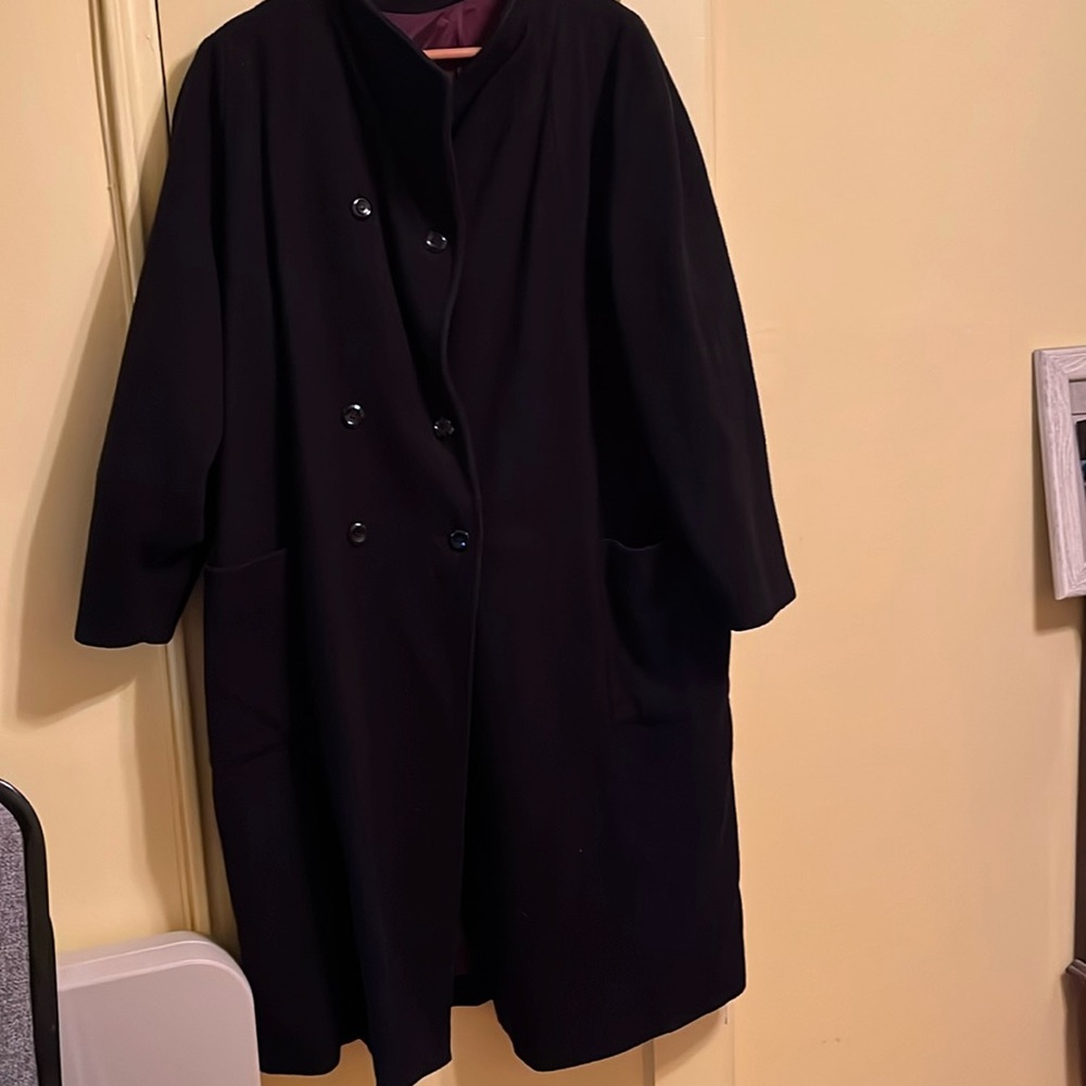 Plus size wool coat